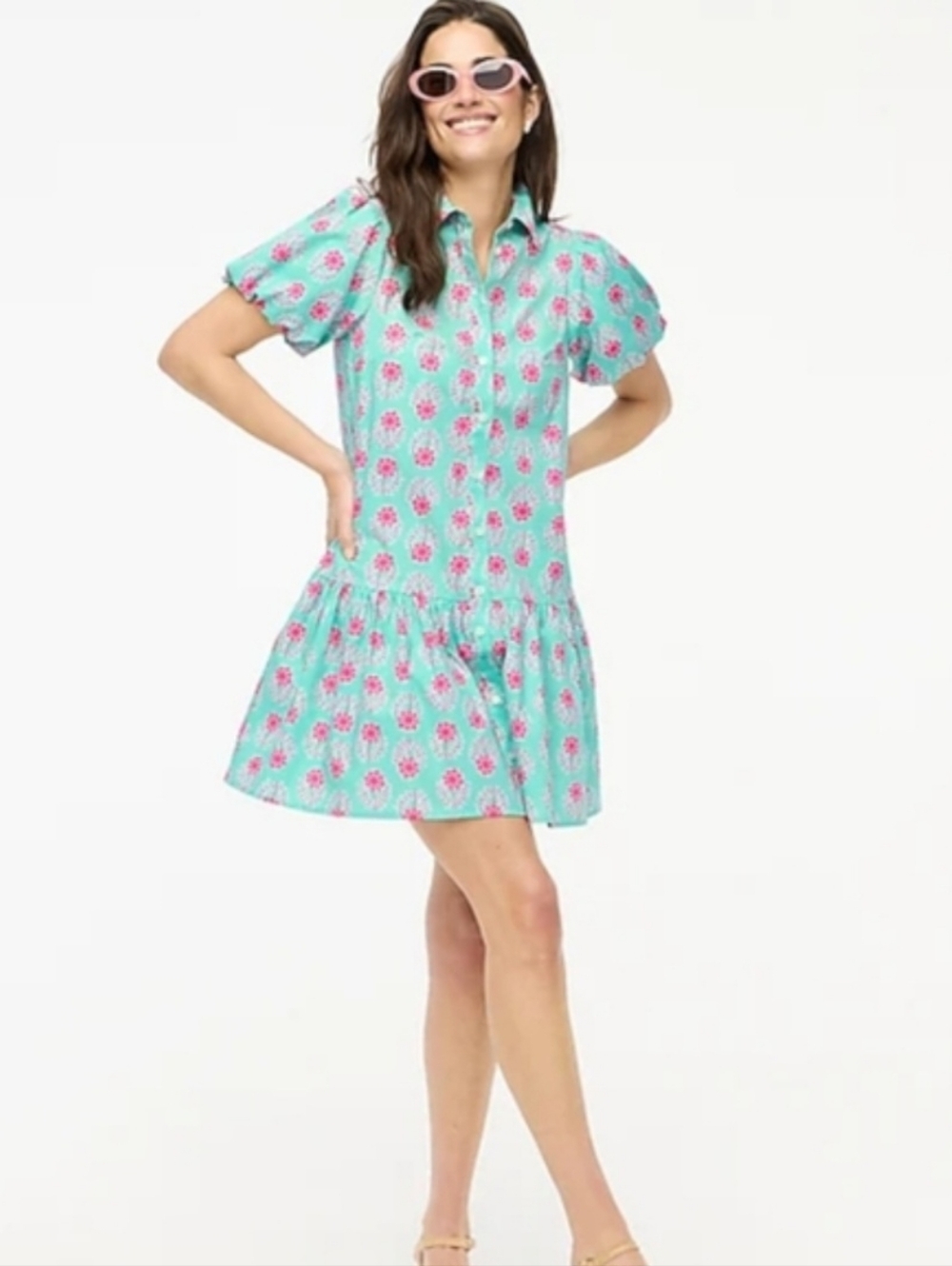 J.Crew Factory Bubble Sleeve Mini Dress Size 4